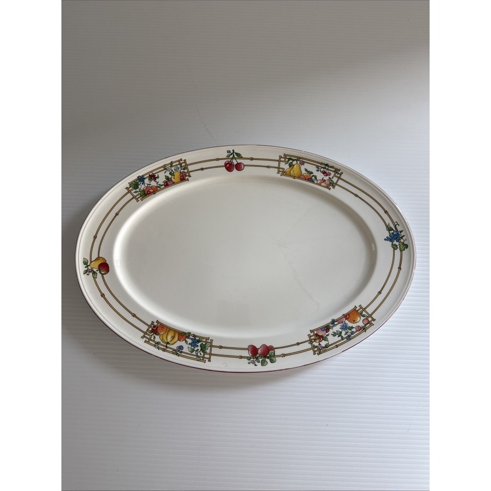 Villeroy & Boch‎ Mon Jardin Oval Serving Tray/Platter 17"x11.5"